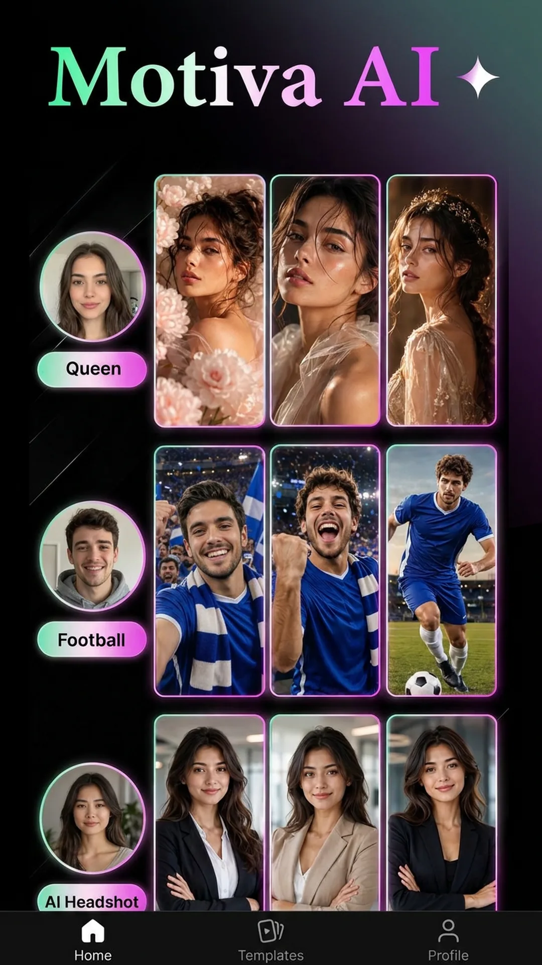Motiva screen